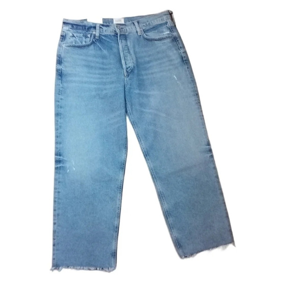 Citizens of Humanity Florence High-Rise Wide-Straight Jeans in Adorn - Picture 1 of 12